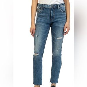 KUT Reese Fab Ab Distressed - high-rise
